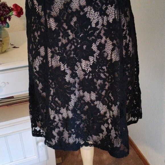 NWT Apt. 9 Black Lace Dress - Picture 3 of 10